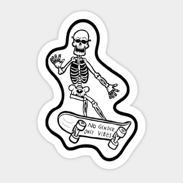 NG OV Skeleton Sticker by beyond the binary